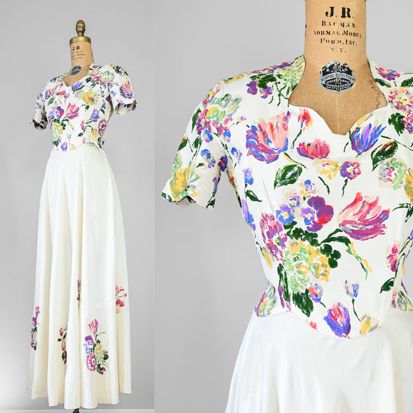 1930s Botaniska Dress