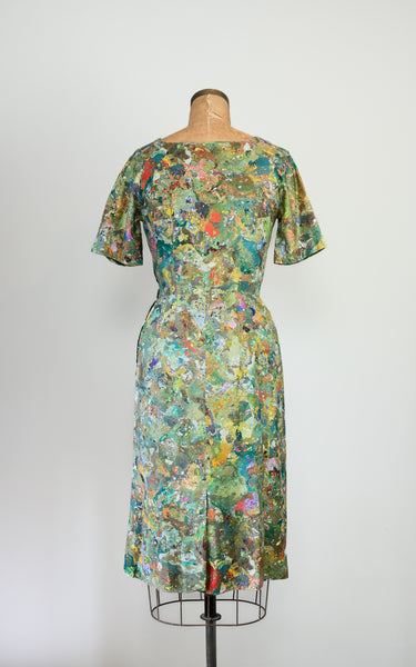 1960s Painterly Dress