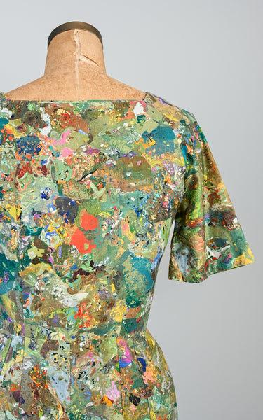 1960s Painterly Dress