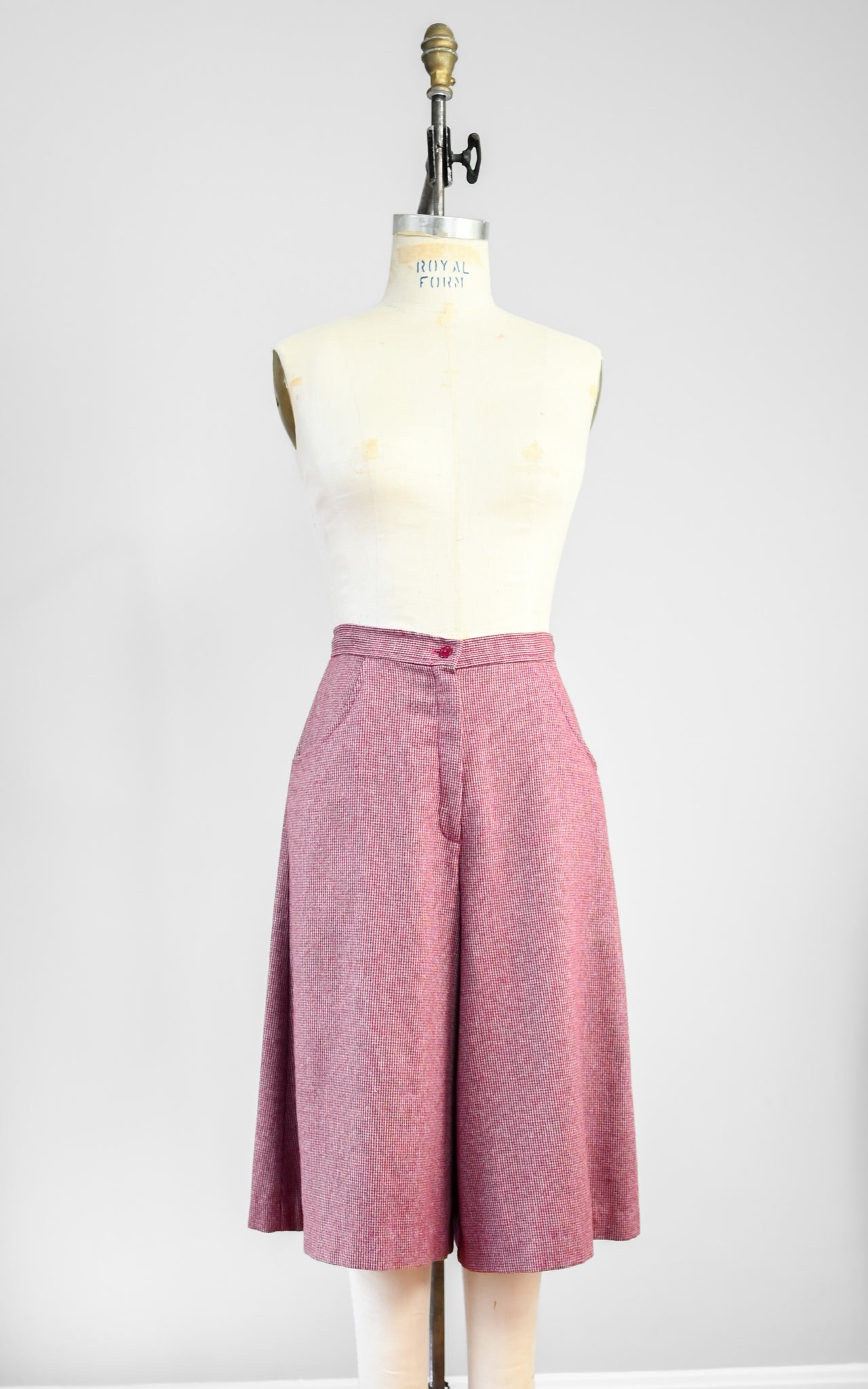 1970s Garnet Culottes